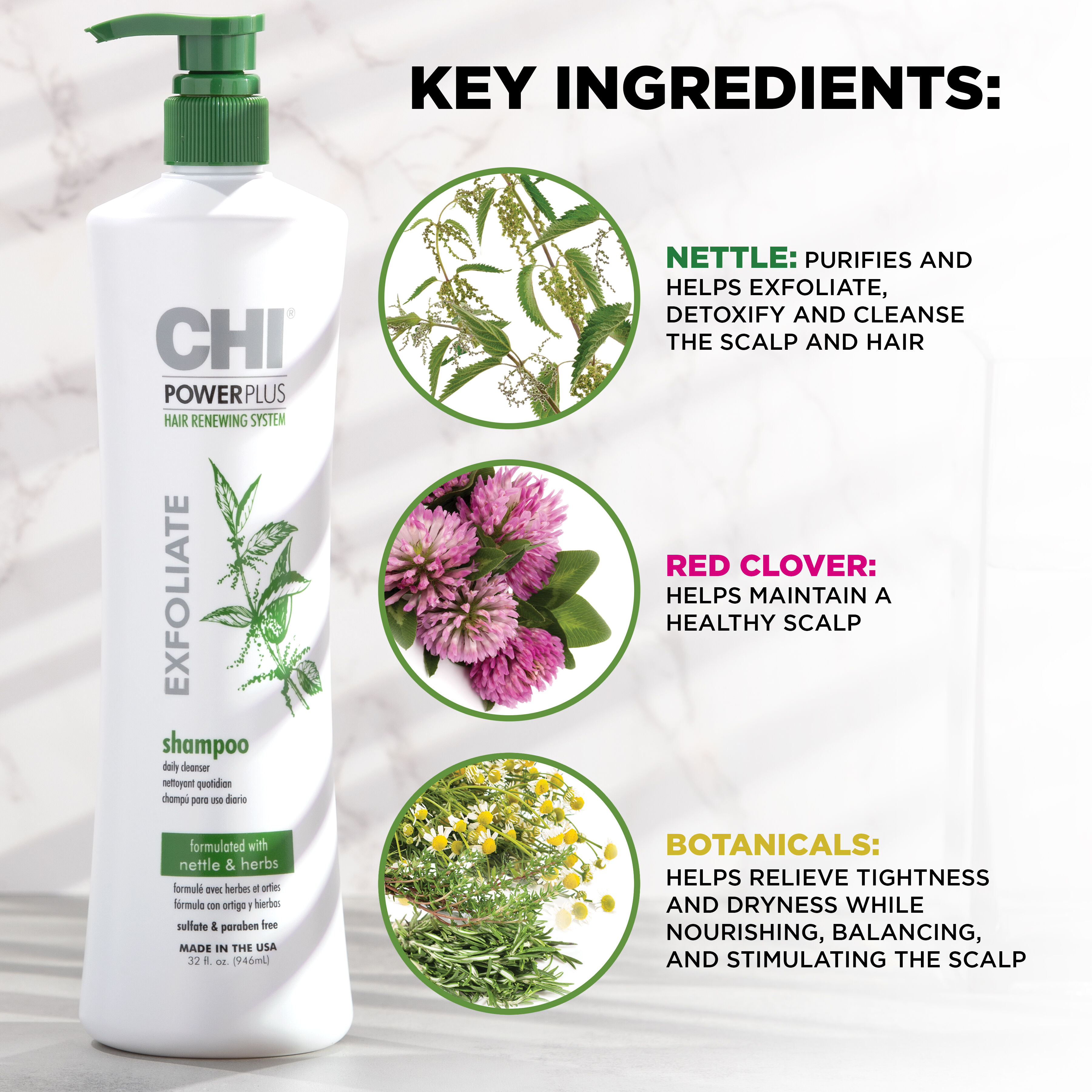 CHI Power Plus Exfoliate Shampoo 32 oz | CHI Haircare